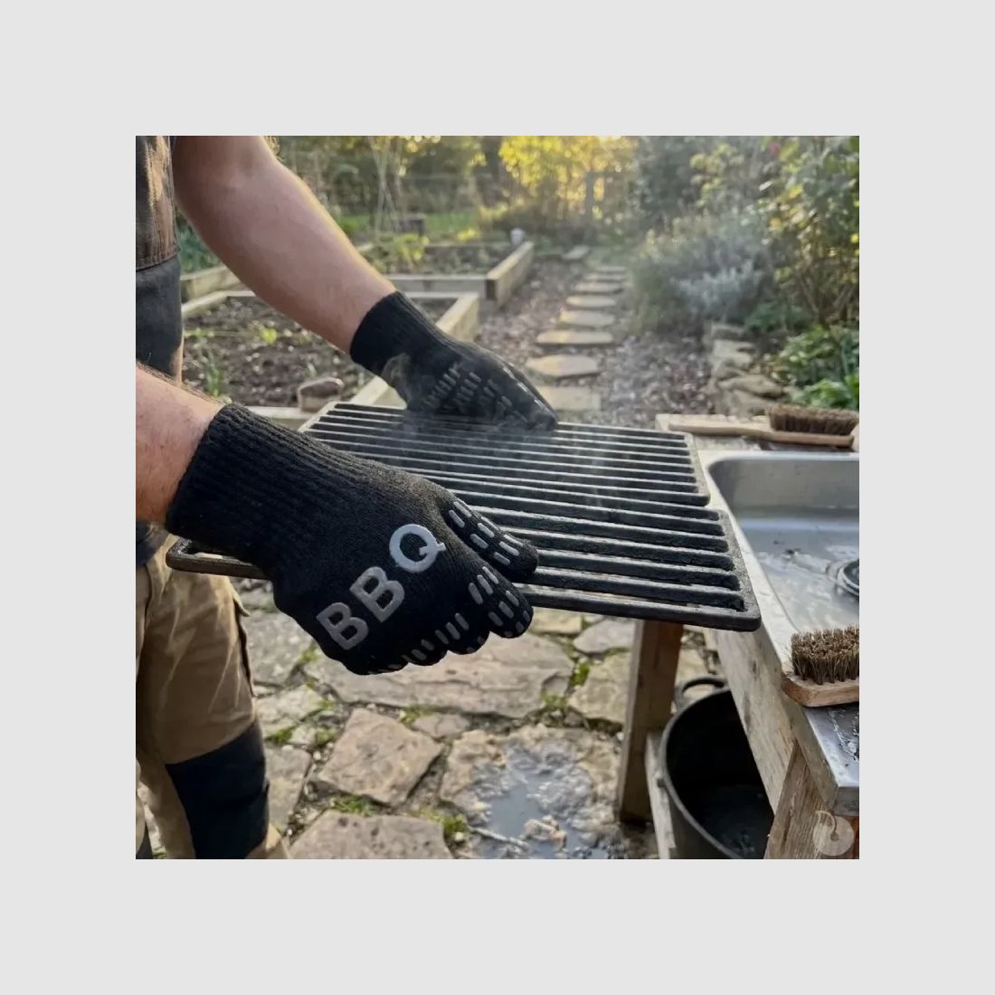 Guantes de protección para barbacoa en Kevlar y silicona - Resistencia hasta 500°C, imagen 1 de 9