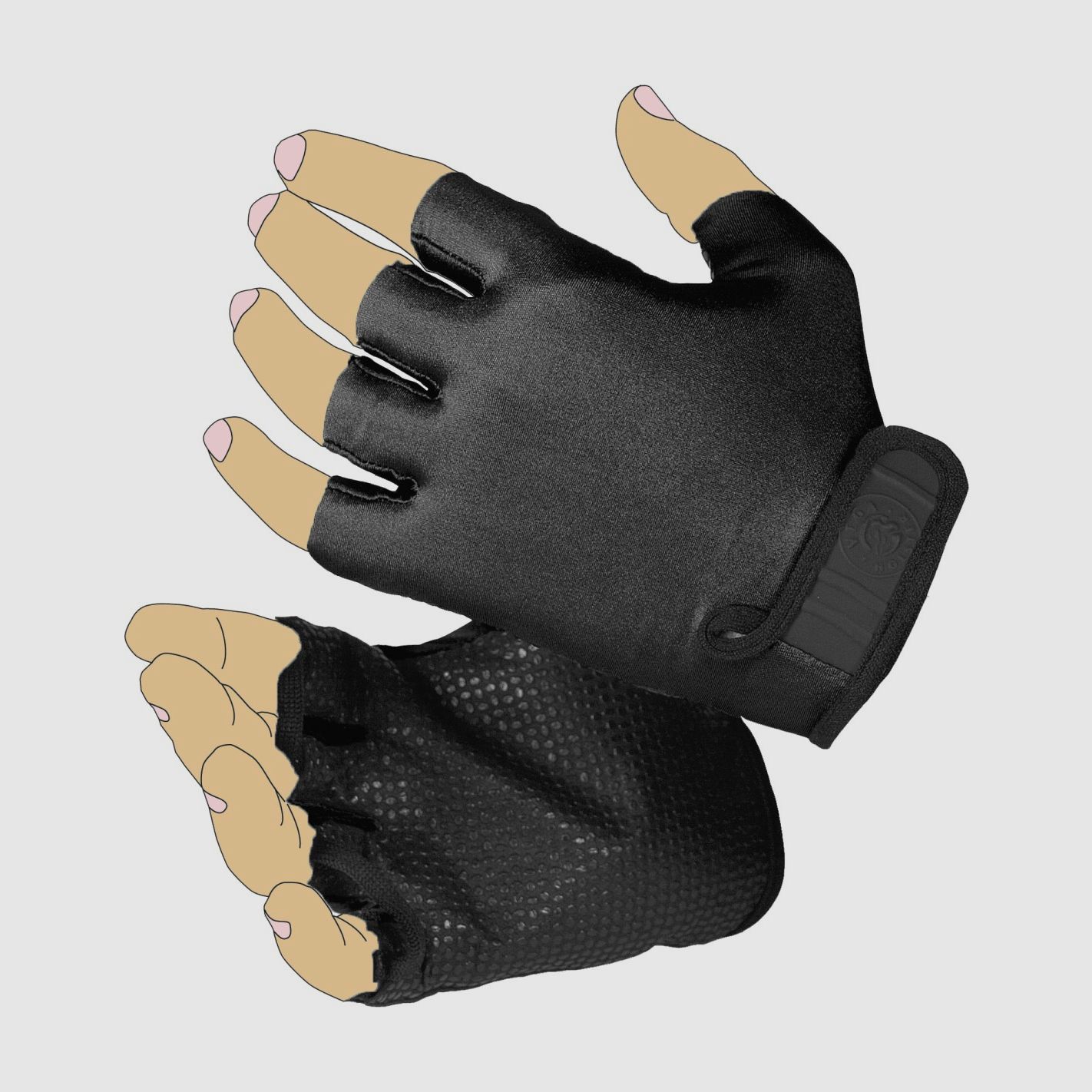 Vega Handschuhe aus rutschfestem Lycra mit halben Fingern für das Schießen, Bild 1 von 4