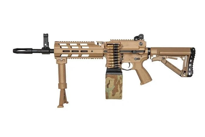 Karabin maszynowy ASG G&G CM16 LMG - tan