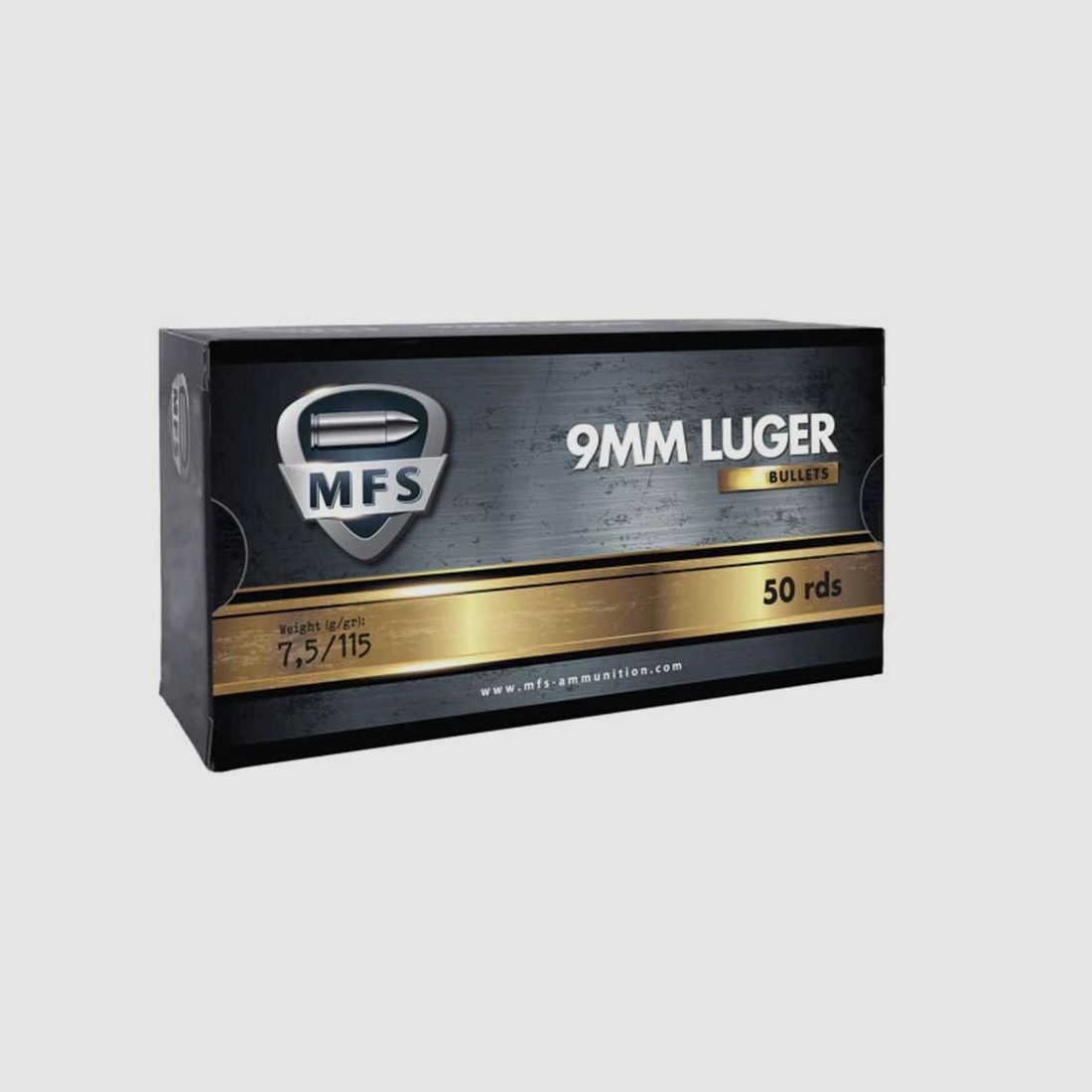 Amunicja MFS kal. 9x19 mm JHP 7,5g /115gr