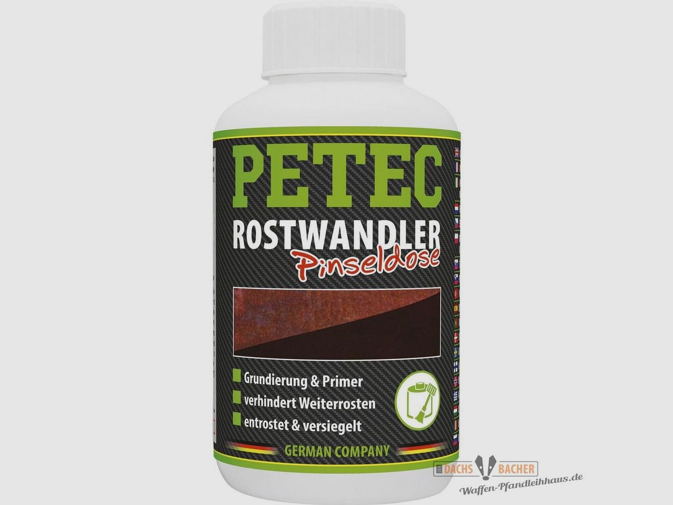 Rostwandler 250 ml PETEC Pinseldose Rost Versiegeln