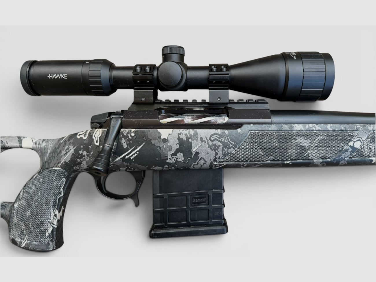 Come nuovo Sabatti Urban Sniper Camo .308 Win in set con Hawke 3-9x40 AO Mildot, immagine 3 di 4