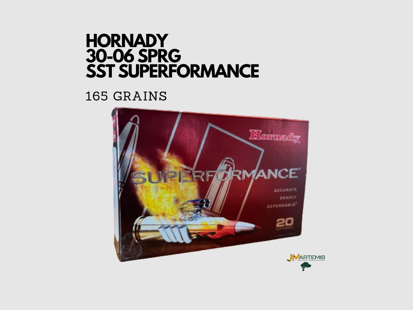 Patrone HORNADY SST 30-06 SPRG SUPERFORMANCE 165GR, Bild 1 von 4