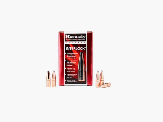 Hornady Geschoss 30 Cal .308 220gr RN InterLock (100)