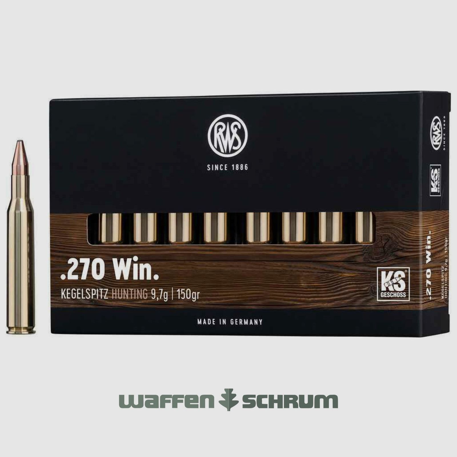 RWS Kegelspitz 9,7g - 150gr .270Win