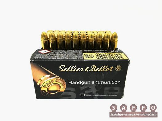 9mm Luger S&B Sellier & Bellot 8,0g/124 grs. VM enkelverpakkingen 1000 stuks