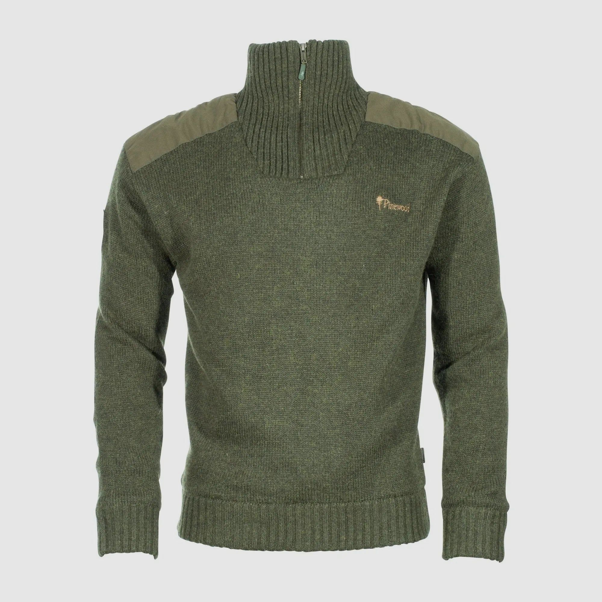 Pinewood Pinewood Sweater Hurricane dark green melange