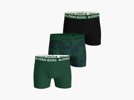 Björn Borg 3-Pack Ondergoed Groen/Print/Zwart S