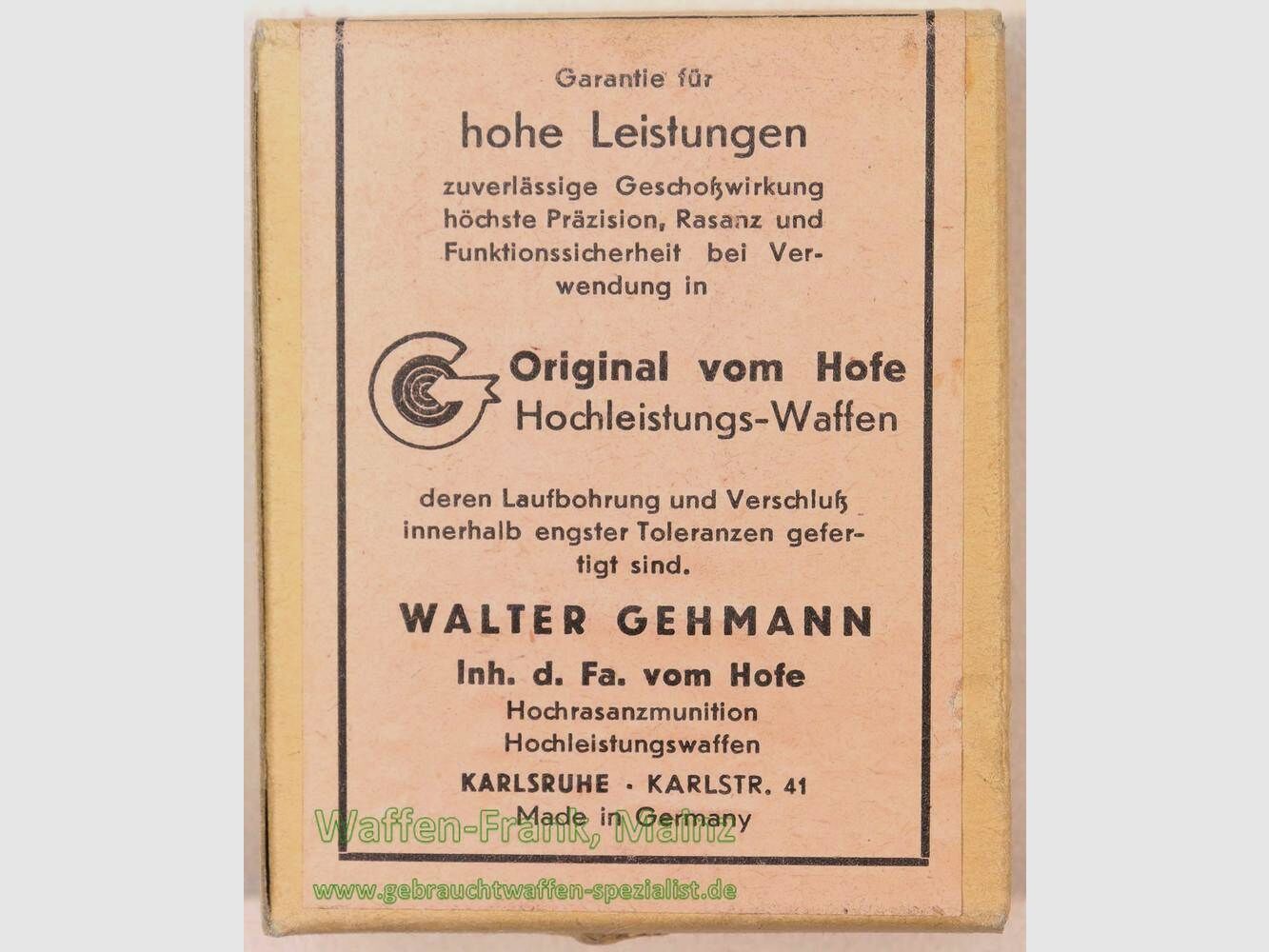 DWM, Karlsruhe Büchsenpatronen