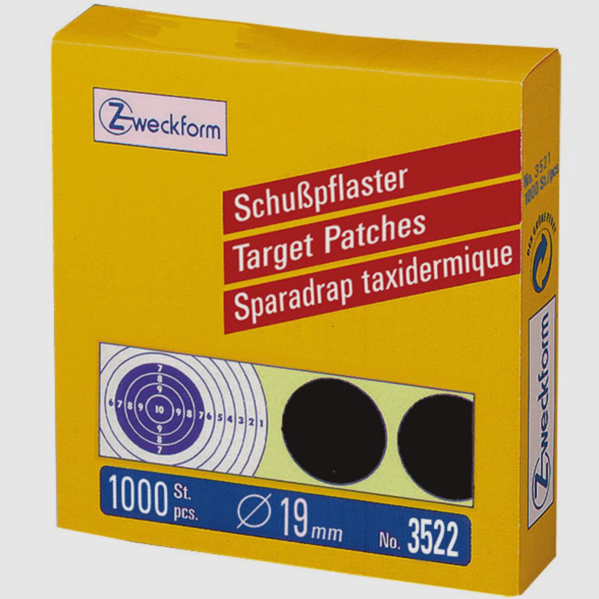 ZWECKFORM 38974000 Schusspflaster schwarz