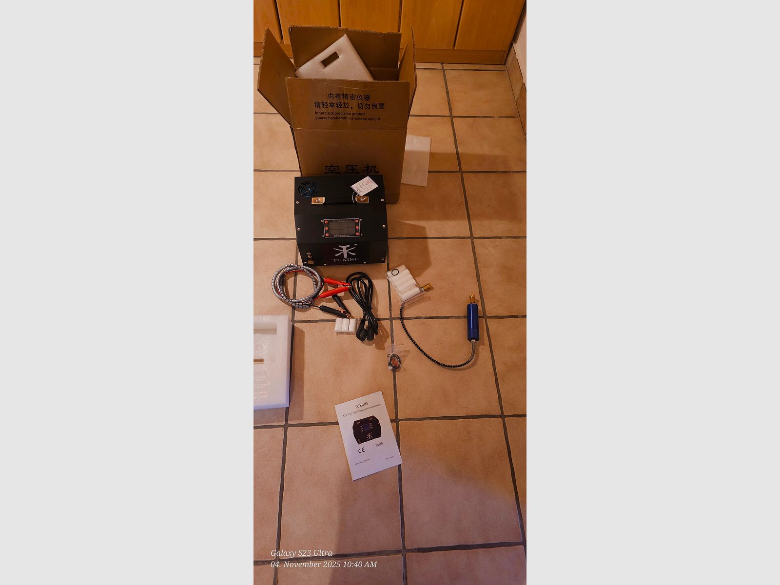 AEA Megalodon 50 caliber with Tuxing compressor and lead slugs