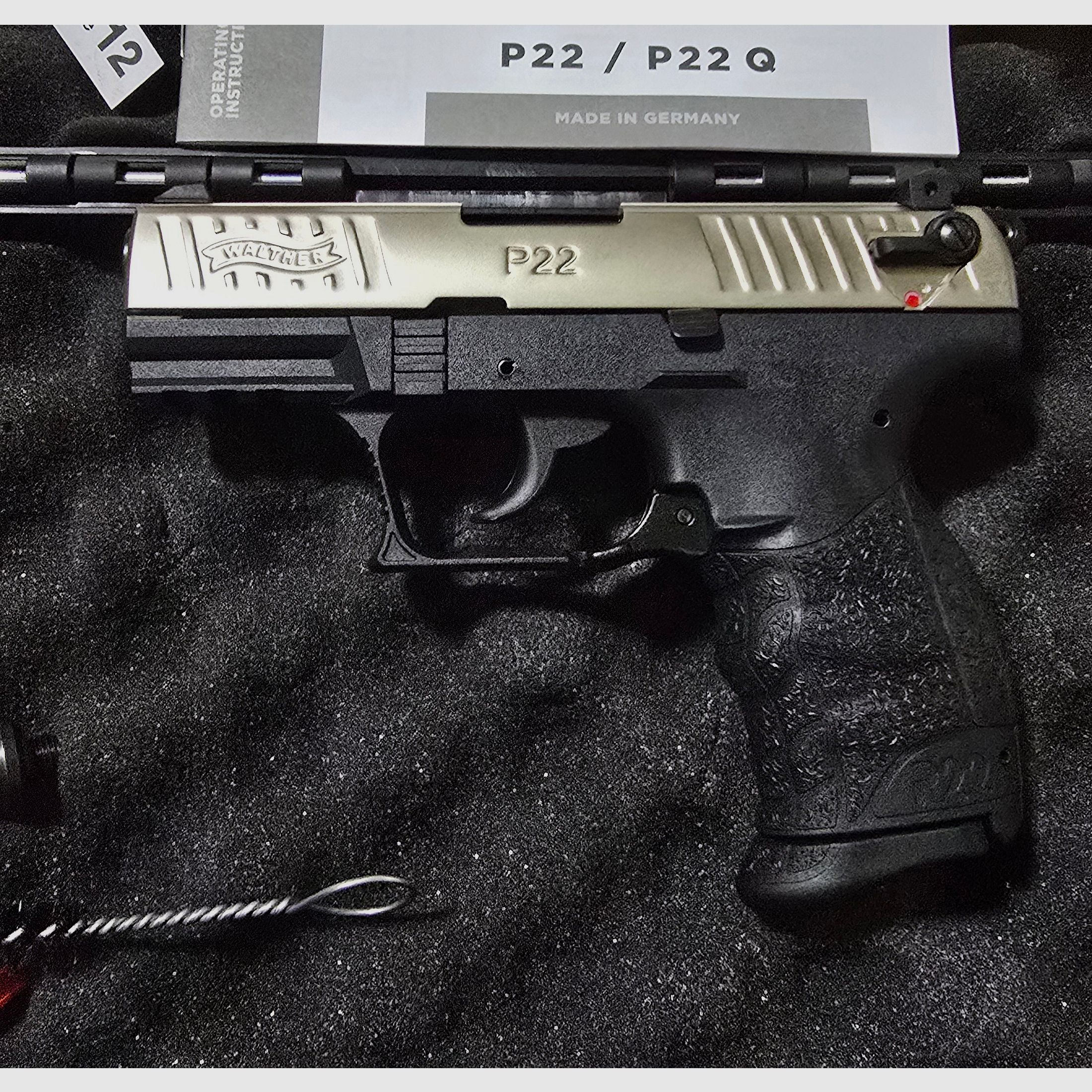 Walther P22 Q Nickel 9mm PAK Schreckschuss