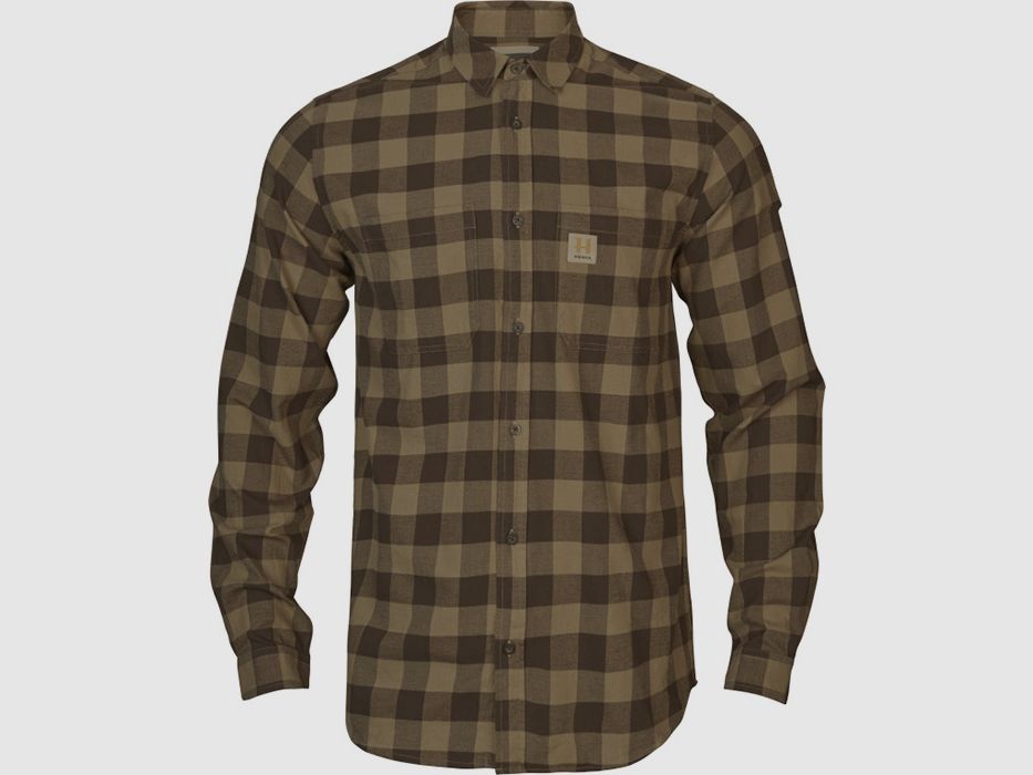 Härkila Scandinavian braun Antique Bronze Check Jagd- & Freizeithemden Herren