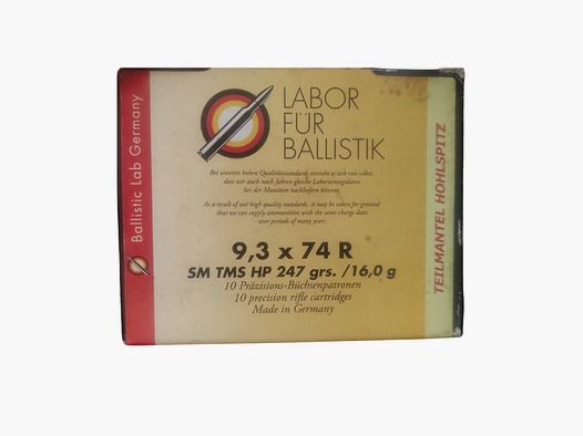 Bala LFB 9,3x74R SM TMS HP 247gr / 16,0g