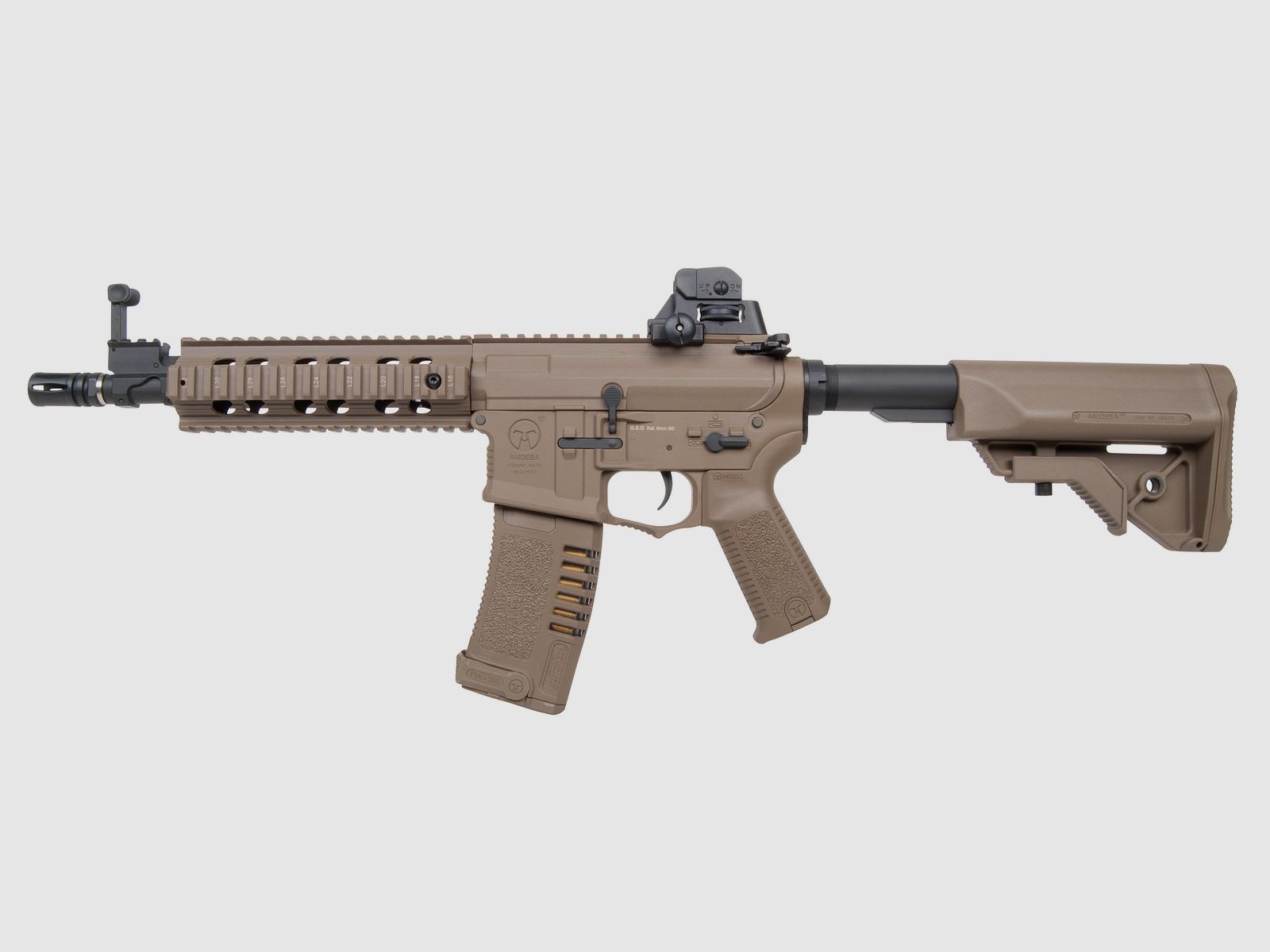 Ares Amoeba M4 008 FDE Terra Scura 6mm - Airsoft AEG < 0,5 Joule
