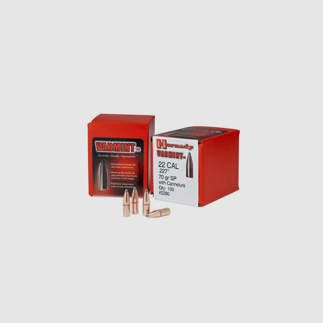 Hornady Geschoss 22 Cal .224 50gr SP (100)