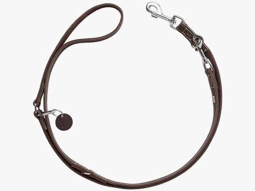 Hunter Verstellbare Führleine Aalborg / Länge 200cm / Breite 15mm dunkelbraun