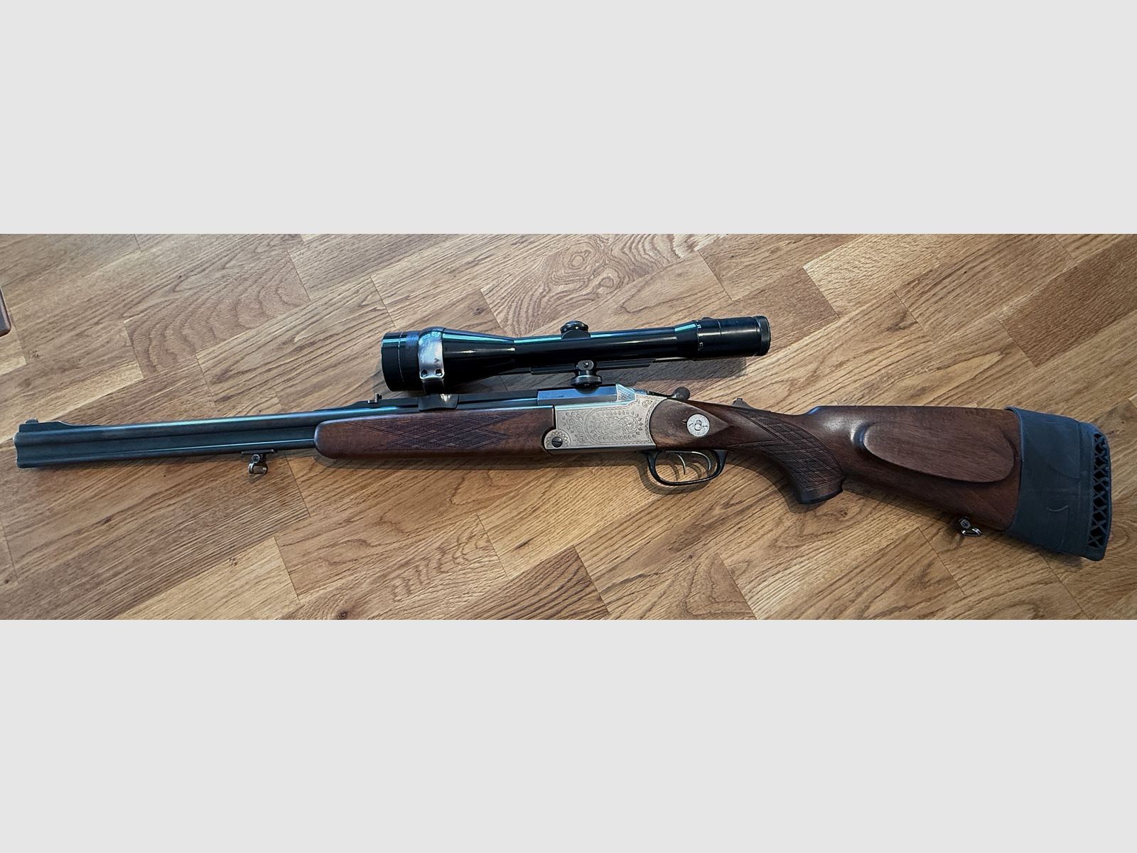 Blaser mountain rifle with interchangeable barrel – 7×65R / .222 Rem + .22 WMR / 12/70