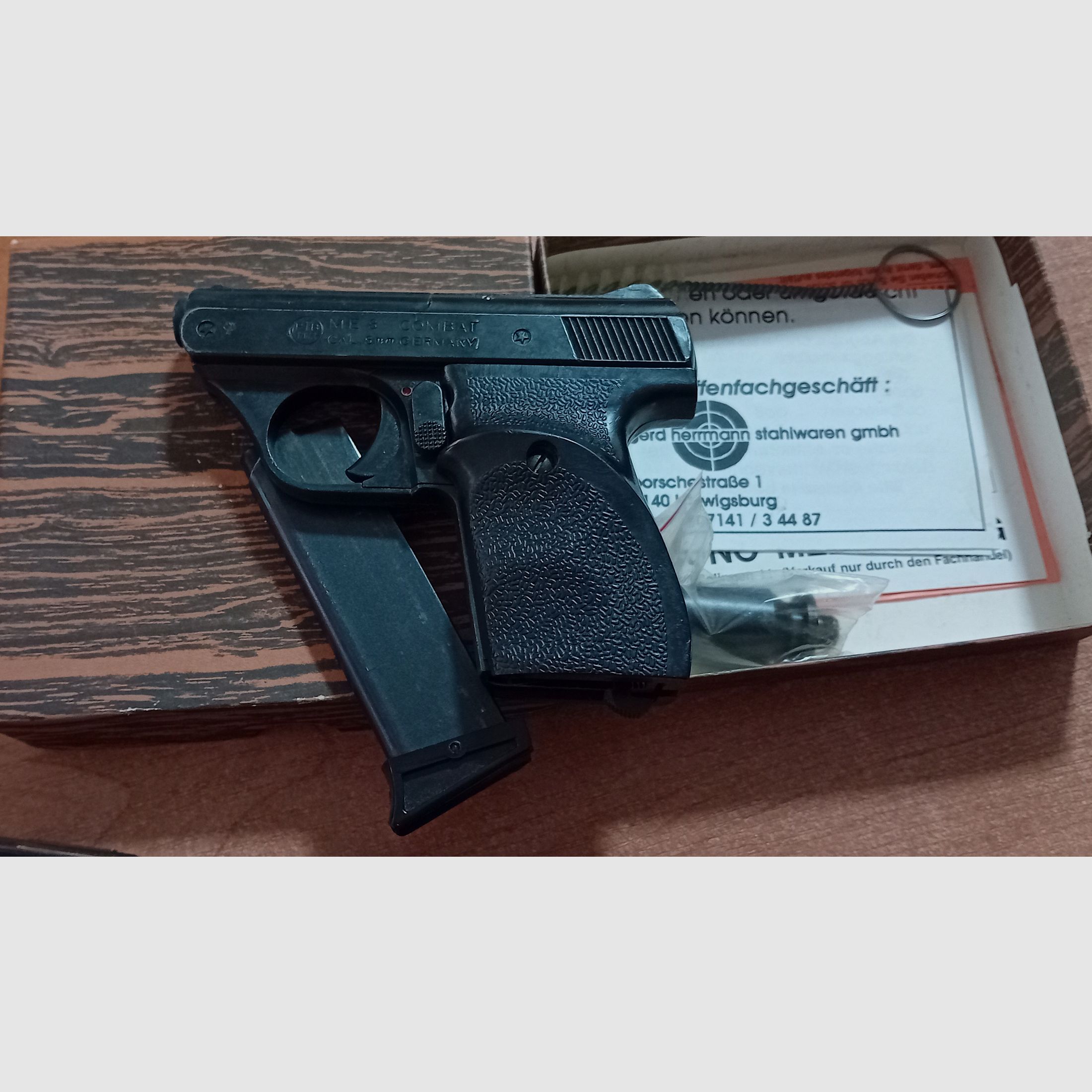 Zeldzame ME 8 Combat 8mm Knall in PTB 176/2 met verpakking!