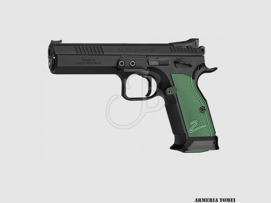 PISTOOL – CZ SEMIAUTO MOD.TS-2 GROEN CAL.9X21 +2C(S), afbeelding 1 van 2