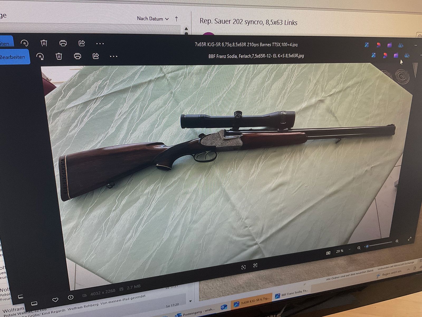 BBF Franz Sodia 12/70 7x65R- 8,5x63 Reb