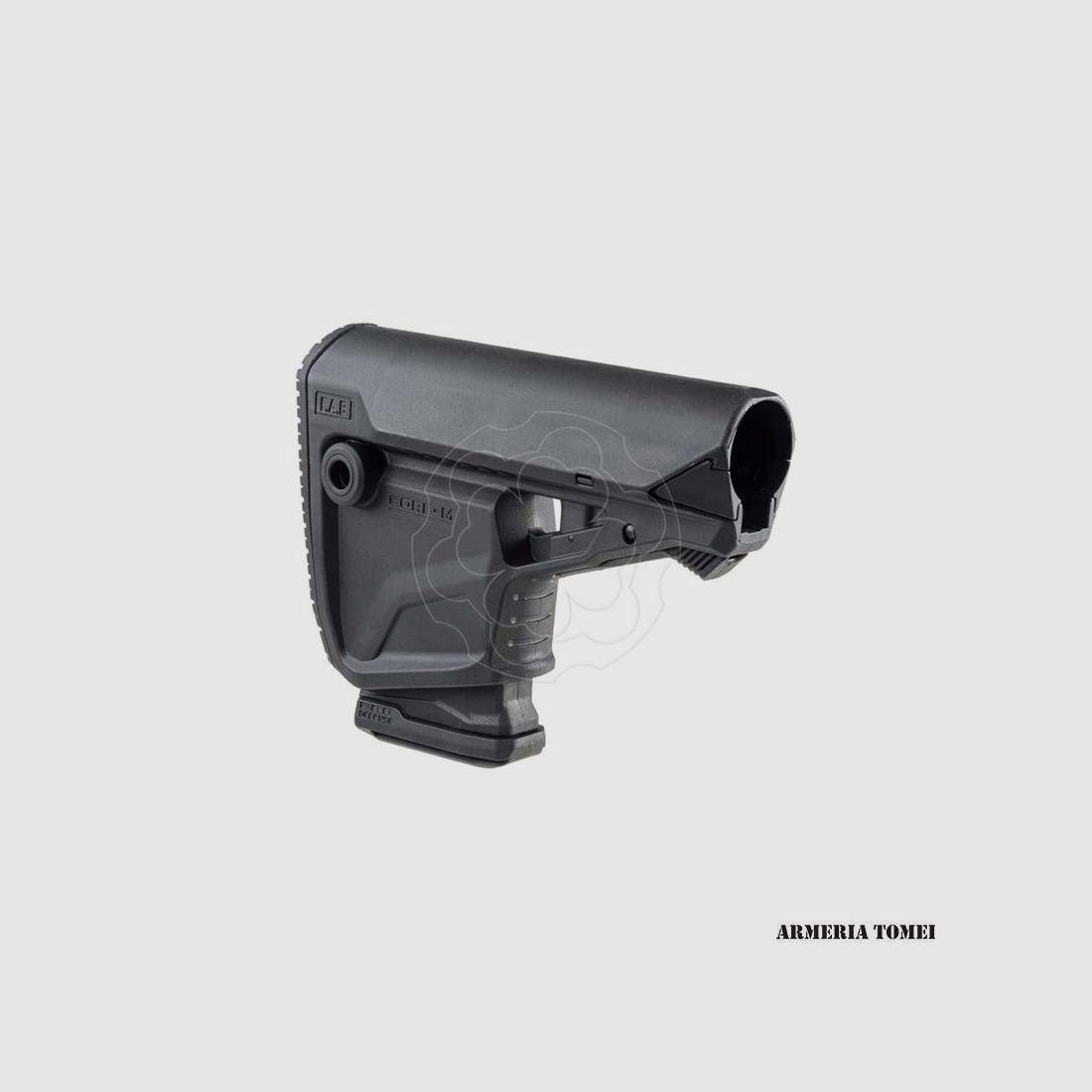 FAB DEFENSE – FOLDING STOCK GL-CORE FOR M4/AR15 BLACK WITH MAGAZINE HOLDER (GLCOREMAGB)
