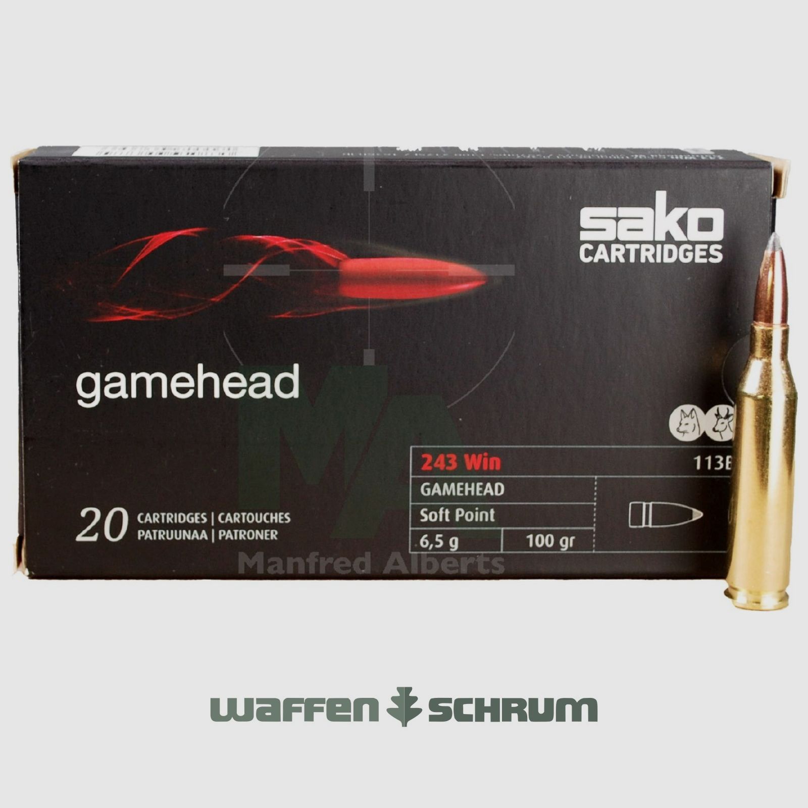Sako Gamehead SP 6,5g - 100gr .243Win