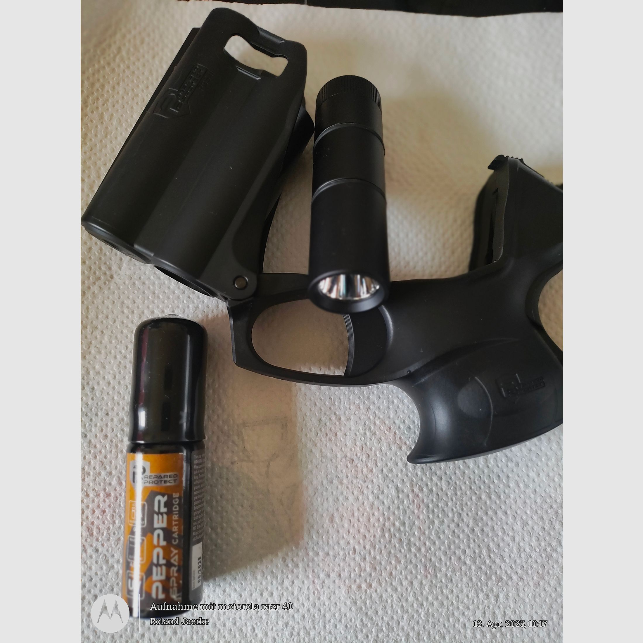 Tierabwehr Pistole, Pfefferspray mit Licht, Personal Guard System 2, neu, ovp, inkl.  Zweiter Pfefferkartusche 