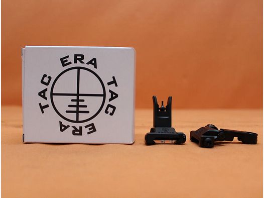 Recknagel Era-Tac Notvisierung (T0541-0355) 1,35mm Korn, Alu schwarz f. Picatinnyprofil, Klappkorn/Klappvisier
