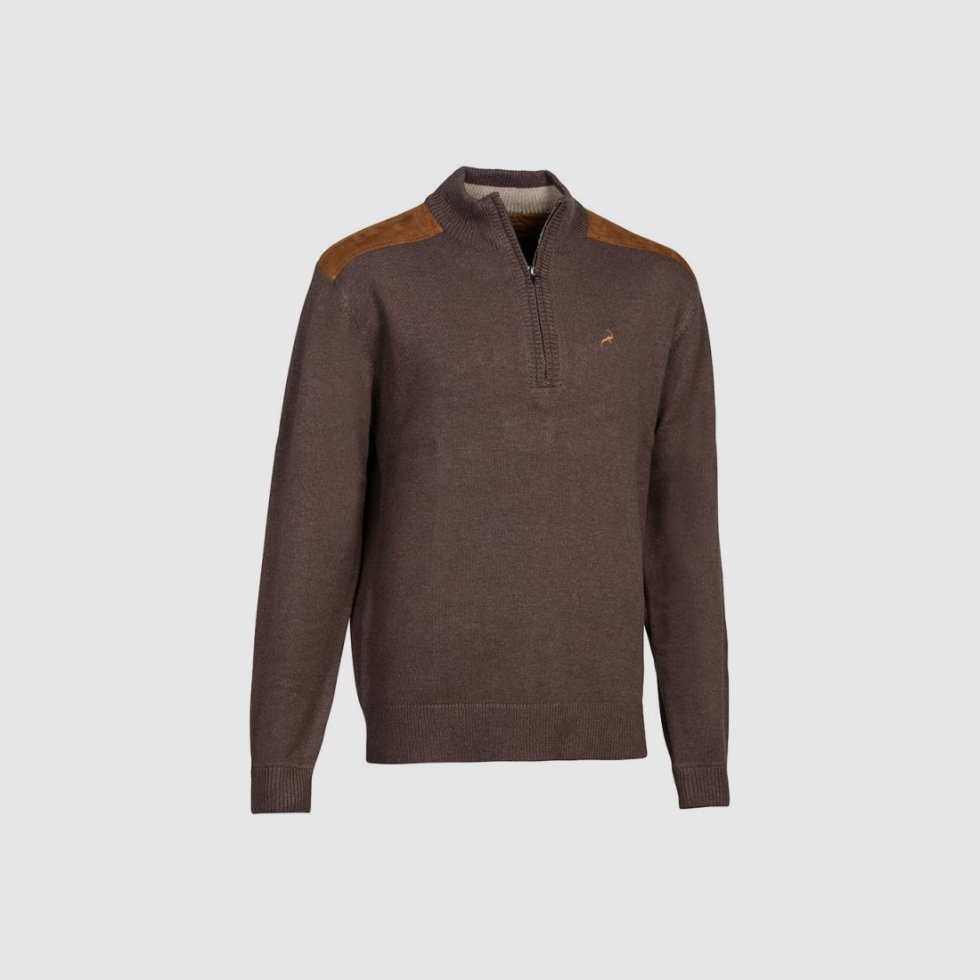 PROHUNT FOX IBEX bruine trui met rits