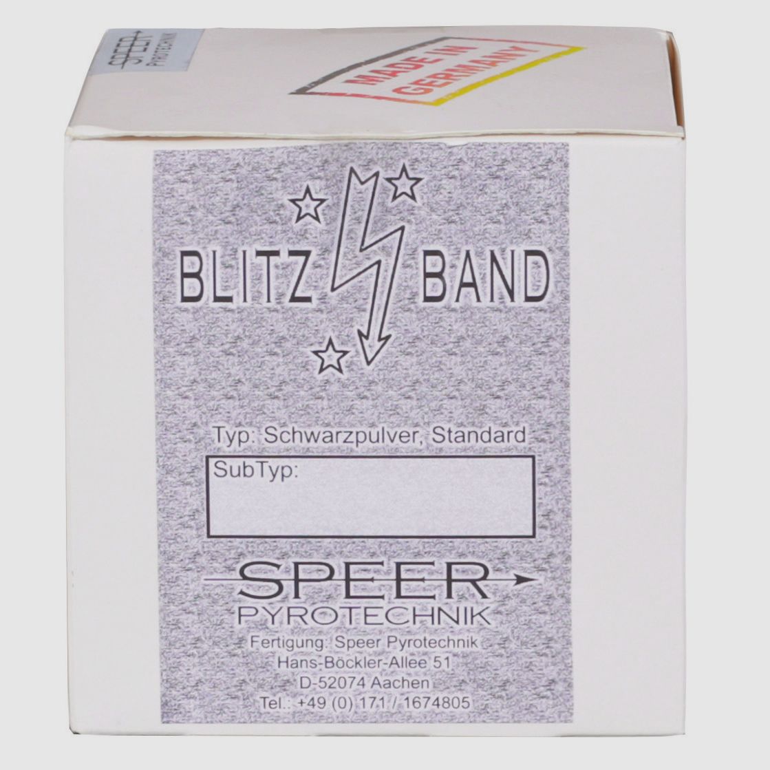 Zündband Matchtape 2x10m