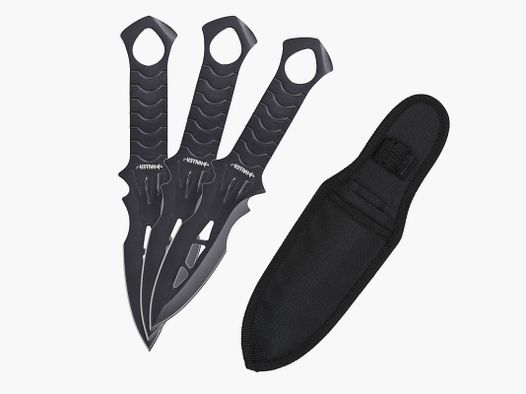 Set di coltelli da lancio 3 pz + custodia in nylon