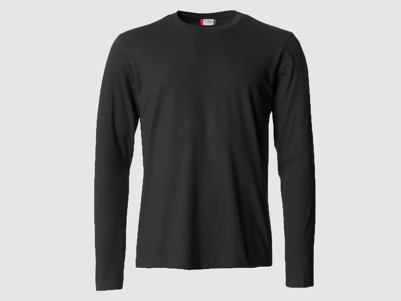 Clique Basic Langarmshirt Herren Schwarz 3XL