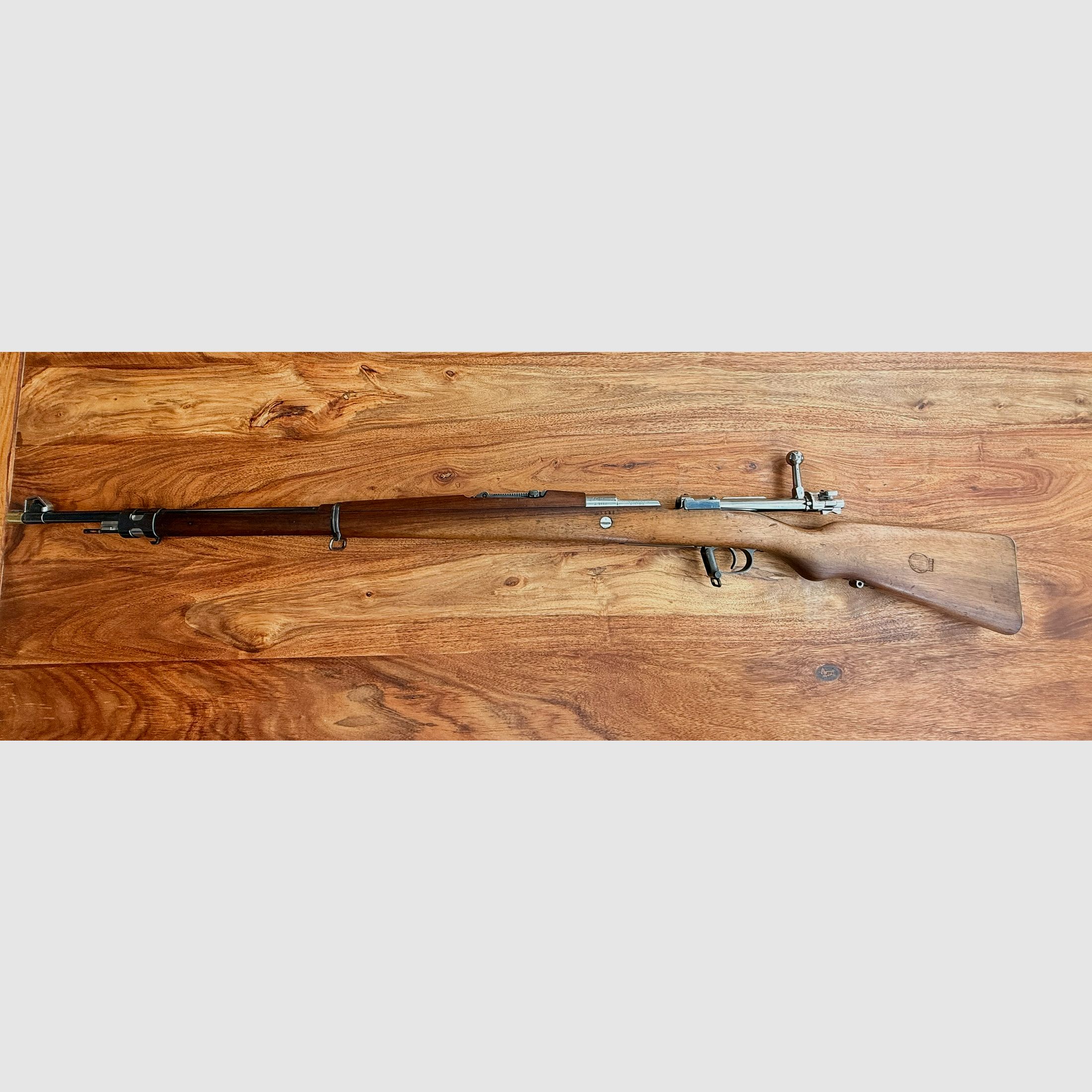 Steyr Mannlicher Modelo 1912 – Kal. 7x57 – Top Sammlerzustand mit Wappen, Bild 3 von 19