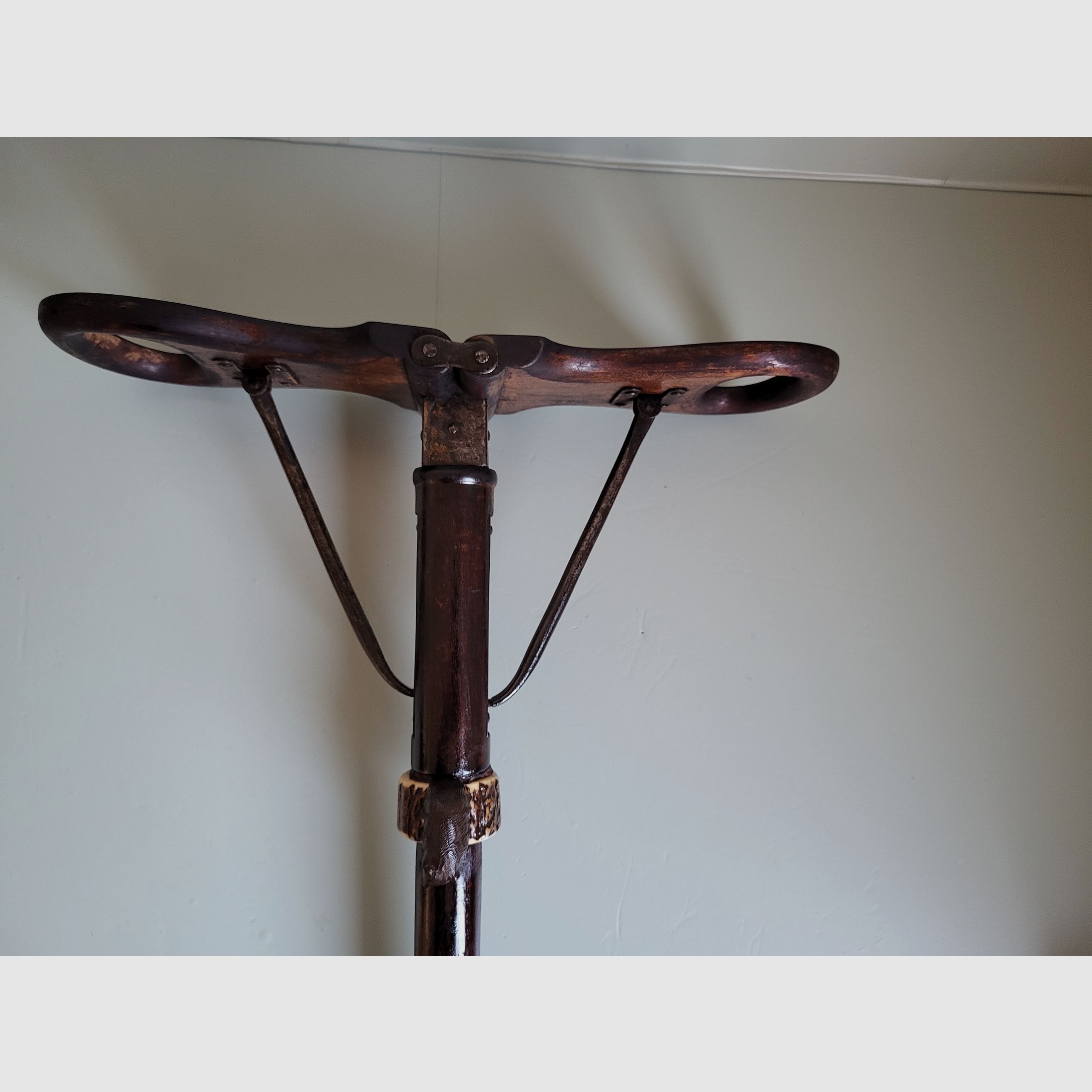 Jagd Spazierstock - Sitz - Bär - Hirschhorn - 1930er Jahre