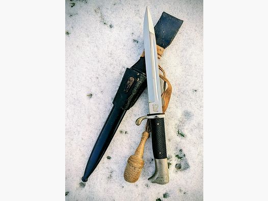 Originele Extra Seitengewehr KS 98 Bajonett, Wehrmacht, WK2
