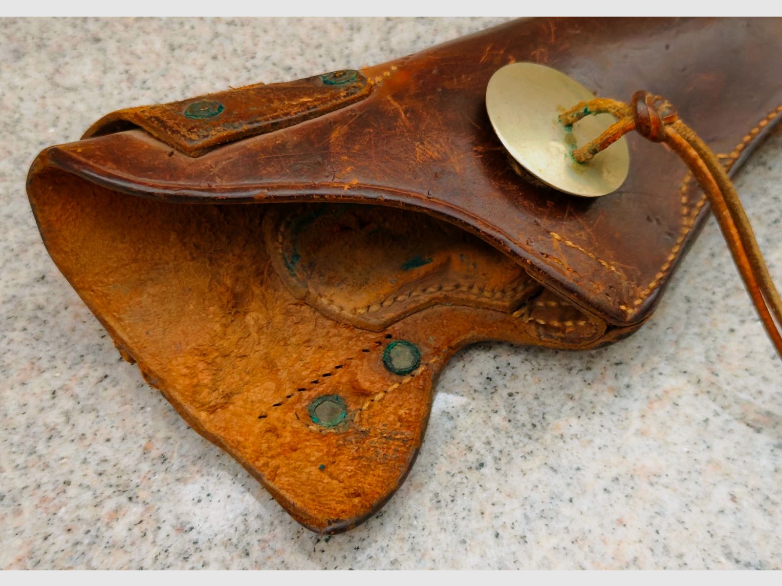 Old revolver holster