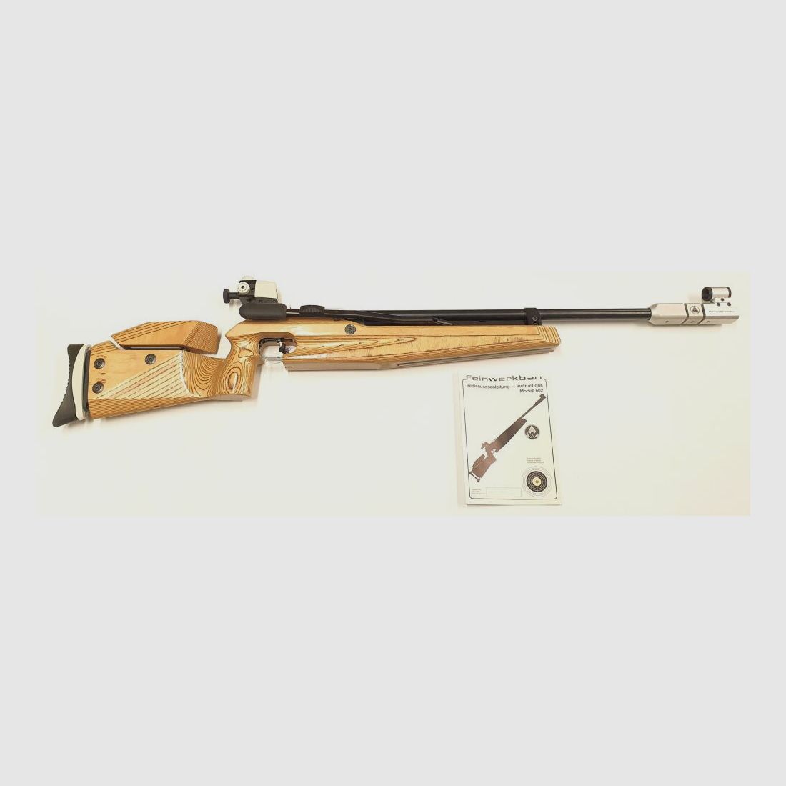 Feinwerkbau Luftgewehr Mod. 602, Kaliber 4,5 für rechts Schützen ; F im Fünfeck, Top Zustand