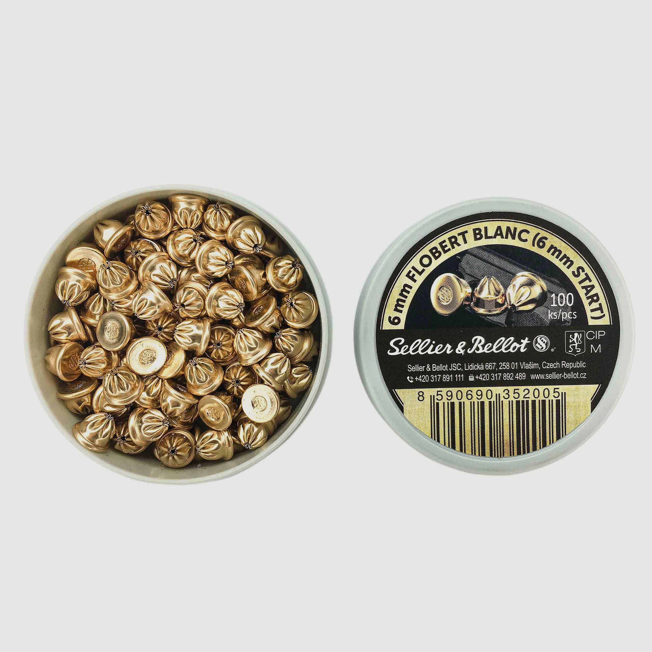 S&B Short 6 mm Knallpatronen, kurz, 100 Stück, Bild 1 von 2