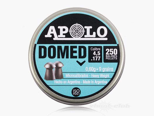 Apolo	 Apolo Domed Diabolo 4,5mm / 0,6 g / 250 Stk