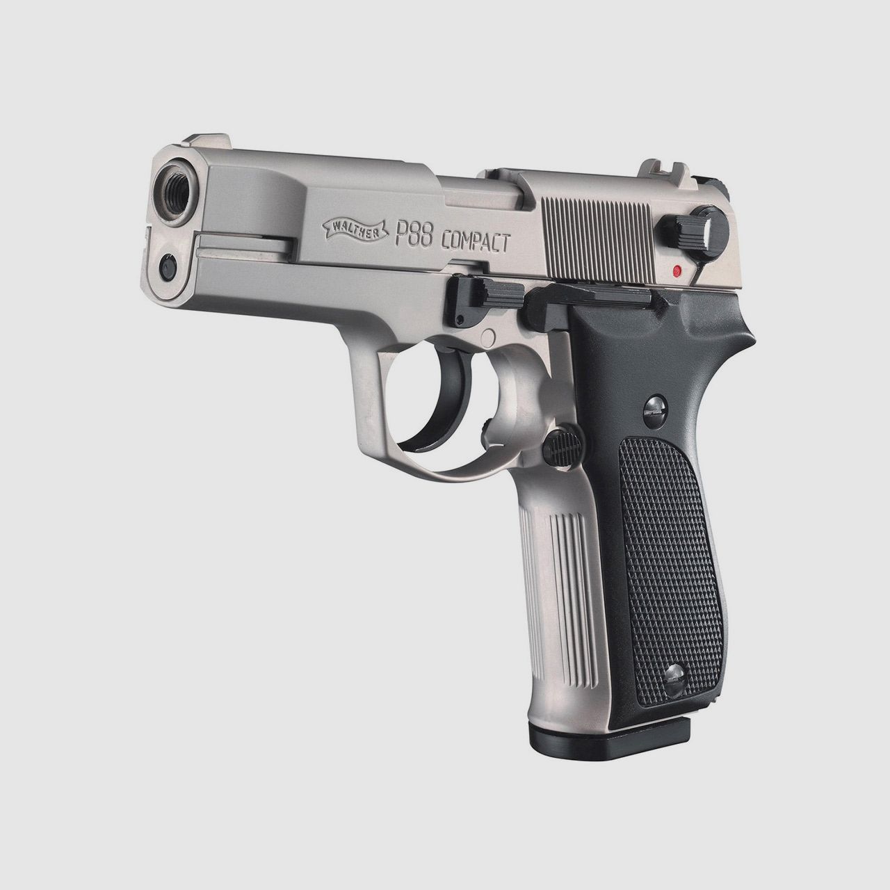 Schreckschuss Pistole Walther P88 Compact nickel KS Kaliber 9 mm P.A.K. (P18)+ 50 Schuss