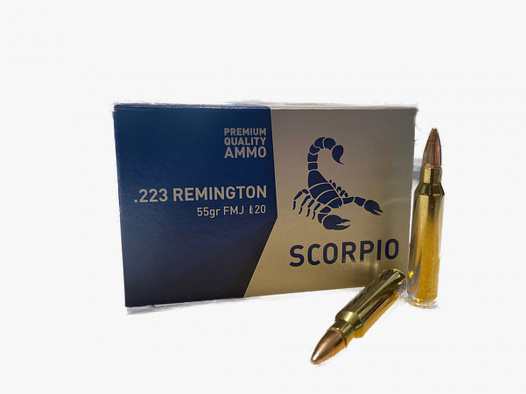 STV SCORPIO .223REM - FMJ 55GRS. - 20 PATRONEN