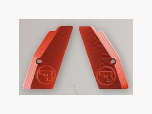 Plaques de poignée CZ TS & SP-01 aluminium rouge 1 paire courte