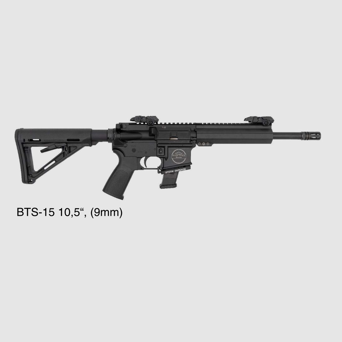AR15 o sistema di cambio AR nei calibri .223Rem, 9mm Luger, .300 AAC Blackout, .450 Bushmaster, 6,5 Grendel di BTS Bavarian Tactical Systems