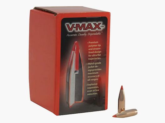 Balle Hornady 6mm/.243 V-MAX 87GR 100 pièces