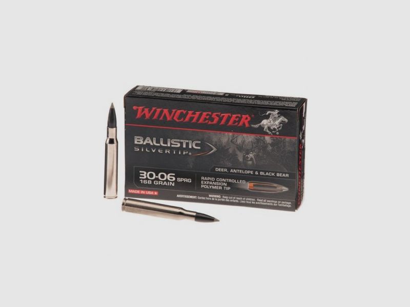 CAL. 30-06 WINCHESTER BALLISTIC SILVERTIP 168 GRAINS pack of 20 pcs., image 1 of 20