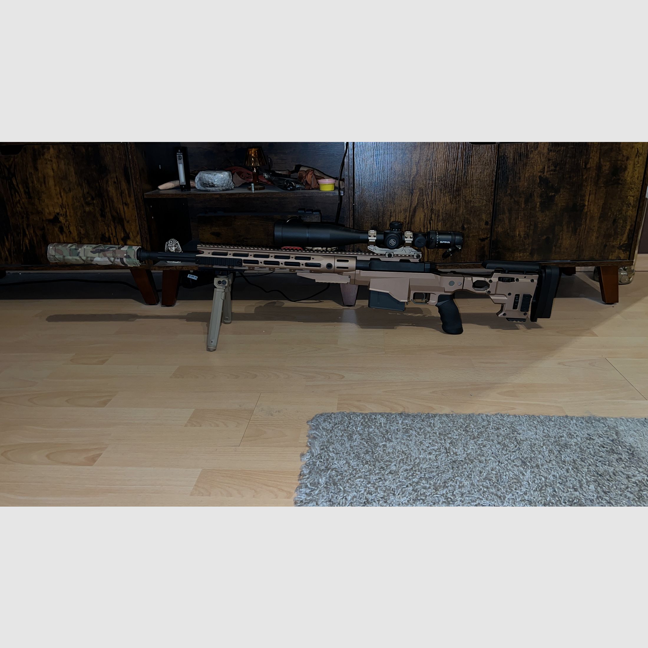 Ares MS338 inklusive hochwertigem 6-24x Zielfernrohr, Zweibein und QD Schalldämpfer