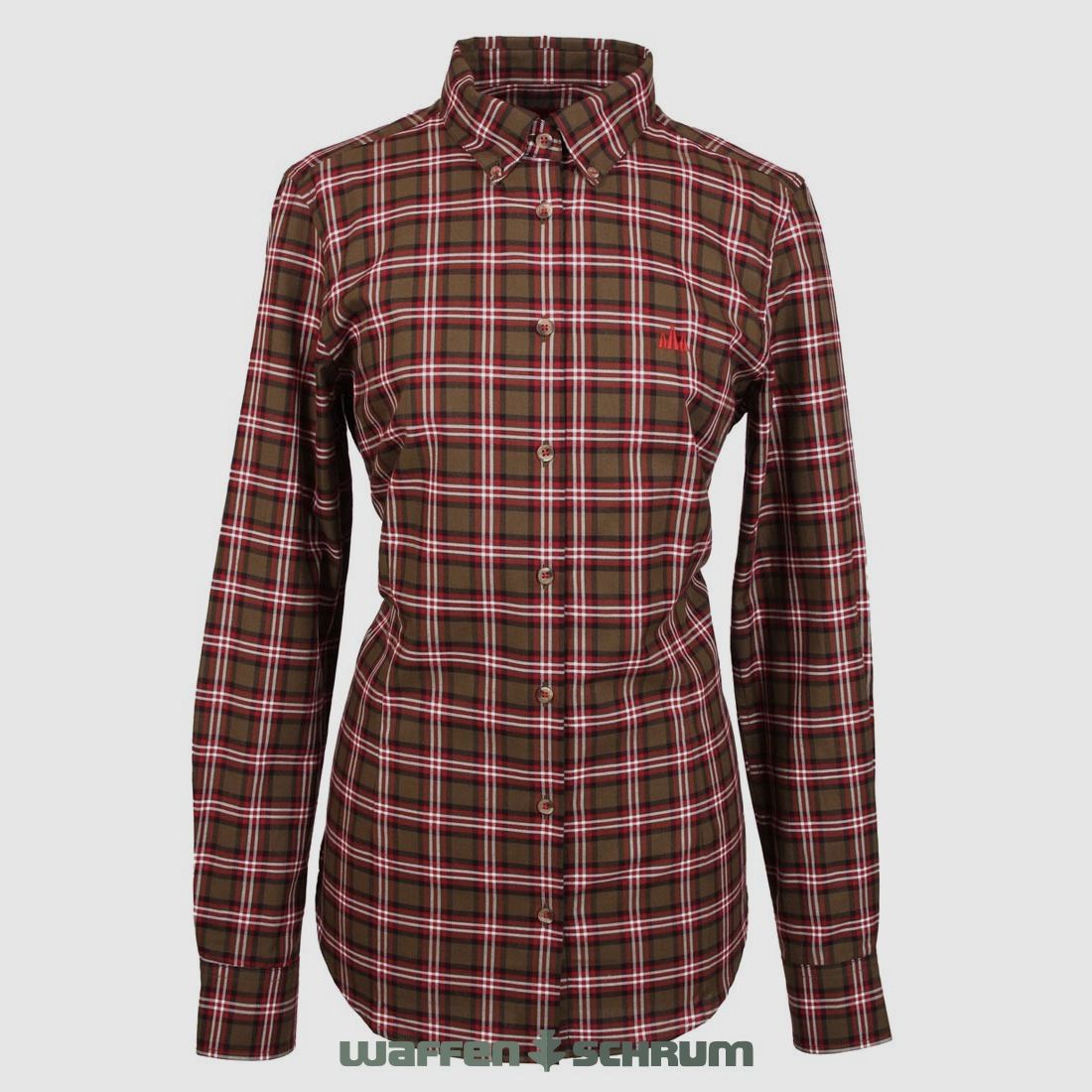 Foresta Bluse Oliv kariert