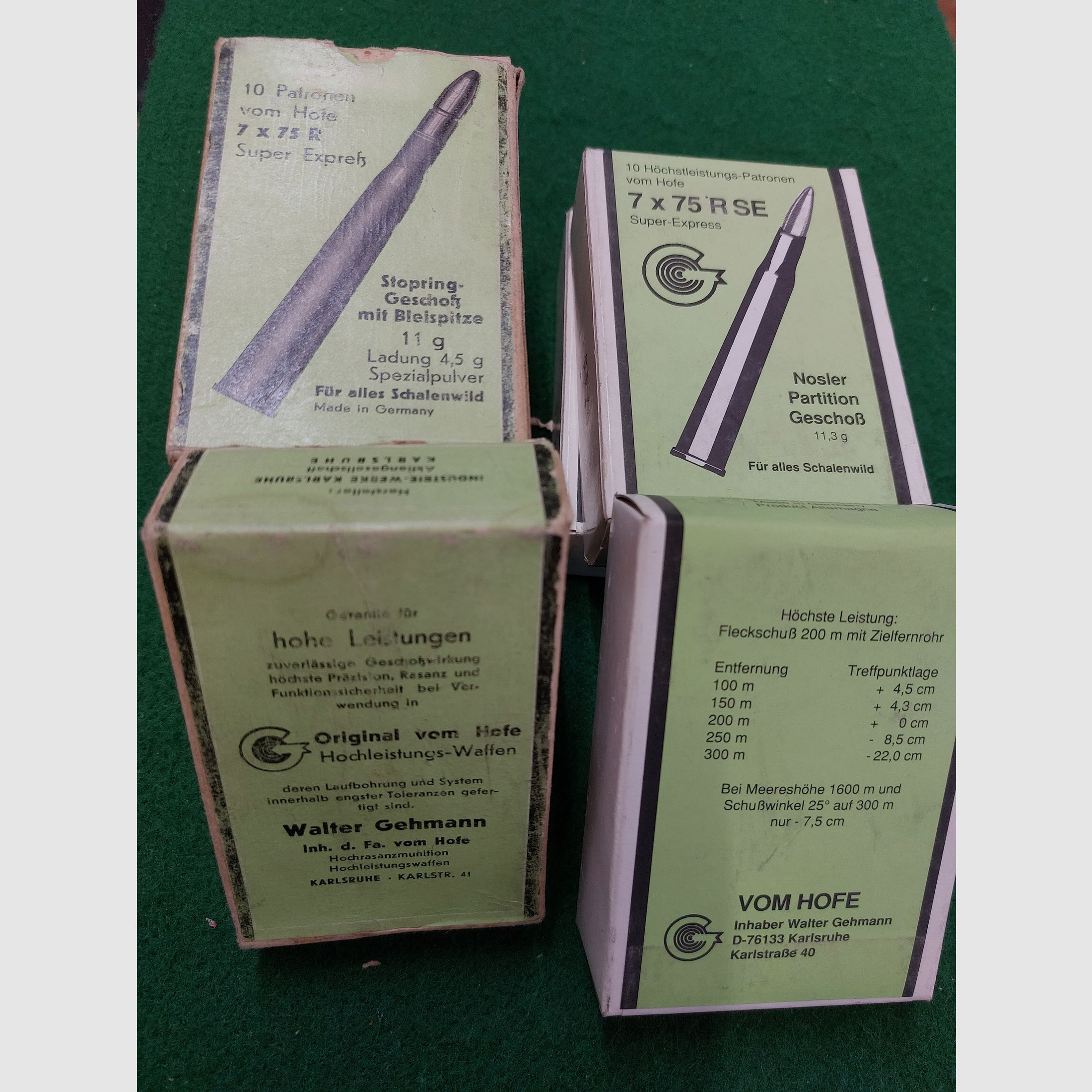 RWS 6.5x52R cartridges