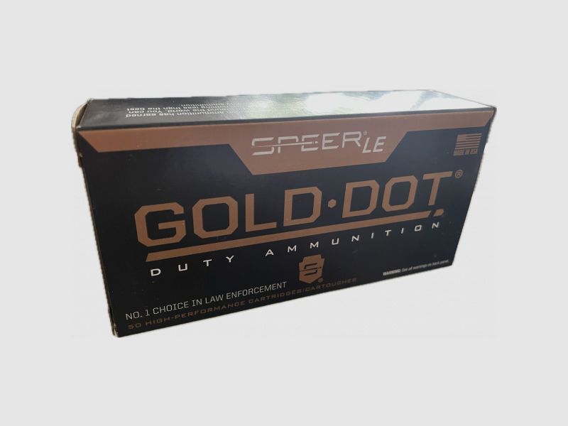 SPEER GOLD DOT - .9MM LUGER - 124 GRS - GDHP- 50 SCHUSS